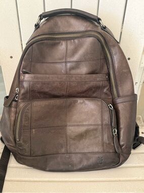 Frye Leather Backpack Brown Leather